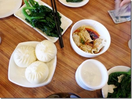 food blogger dim sum in china dumplings and kale