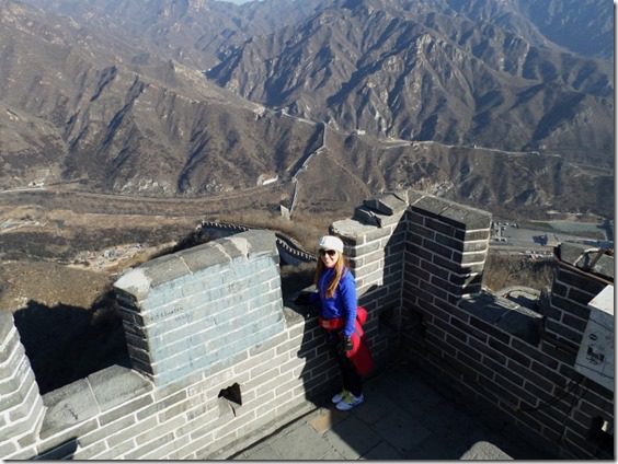 top of the great wall of china