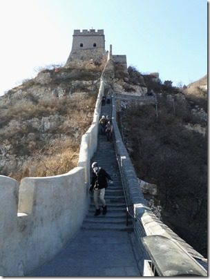  walking on the great wall of china post