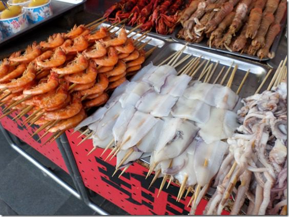 eating shark in china on snack street food blog