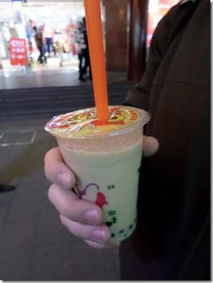 boba milk tea on china food blog