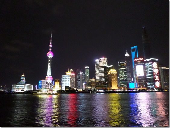 shanghai waterfront at night travel blog