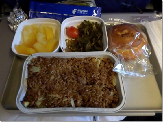 airplane meal shanghai to beijing food blog travel update