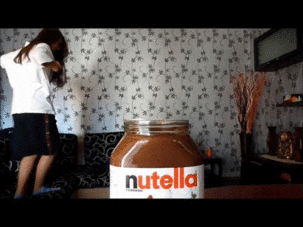 get in the nutella pool