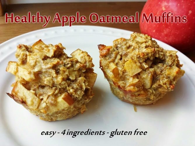 Healthy Apple Oatmeal Muffins Recipe