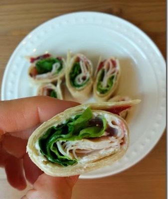 Healthy Turkey Wraps for Lunch