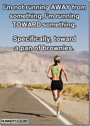 running for brownies