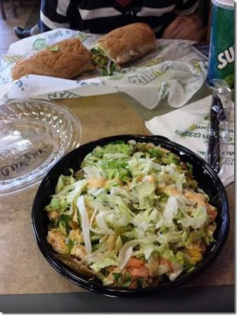 subway eat fresh after a marathon