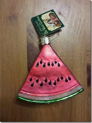 Saturday Snacks and a Watermelon Ornament