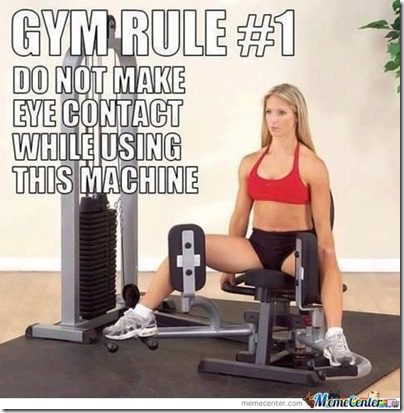 gym rule number one