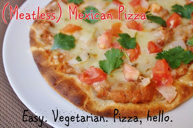 Meatless Mexican Monday–Pintos Pizza