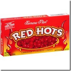 red hots candy