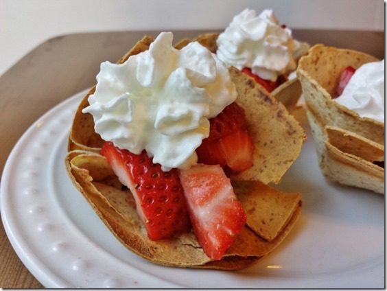 Sweet Cinnamon Tortilla Dessert Cups