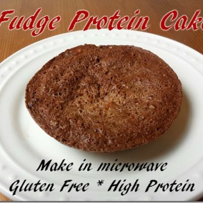 Fudge Protein Cake in Microwave Recipe