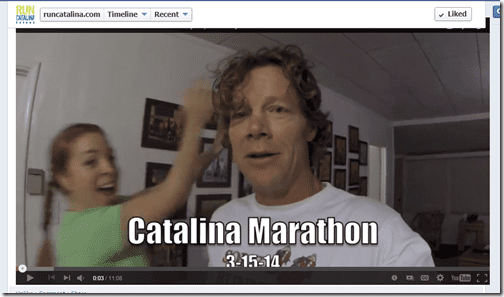 catalina marathon photobomb