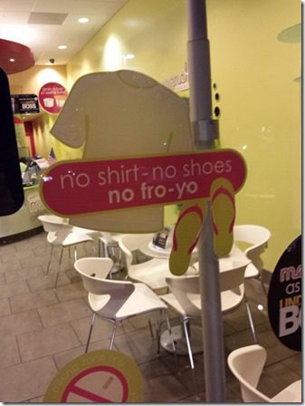 no shirt no fro yo at menchies