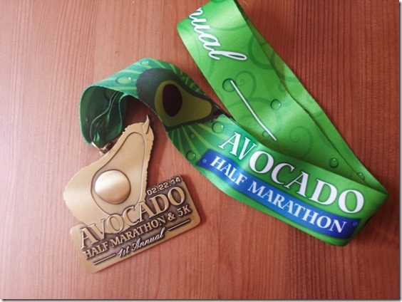 avocado half marathon medal ribbon (800x600)