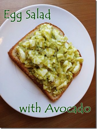 egg salad with avocado recipe no mayo