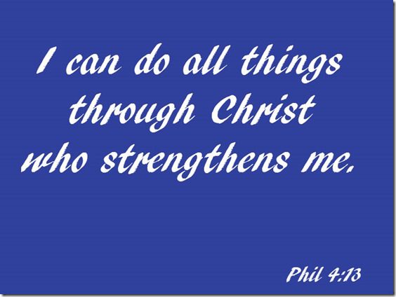 i can do all things through christ