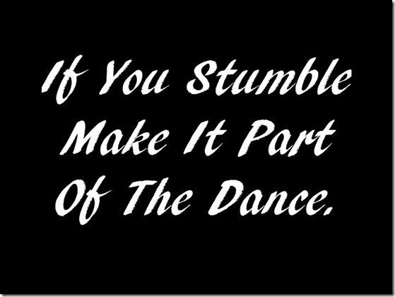 if you stumble 