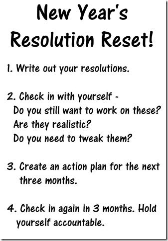 new year's resolution check in 