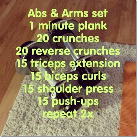 abs and arms workout