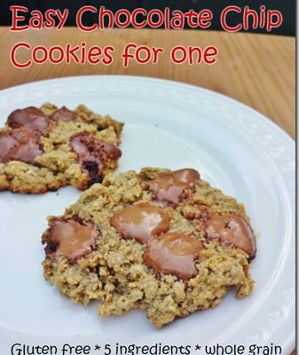 Chocolate Chip Oatmeal Cookie for One
