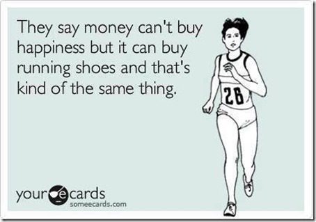 happiness is running shoes