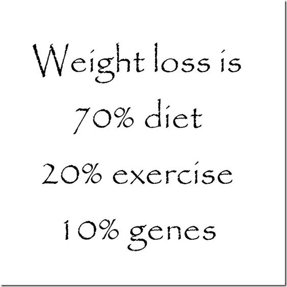 weight loss is 70 percent diet