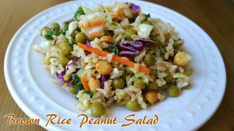 brown rice peanut salad