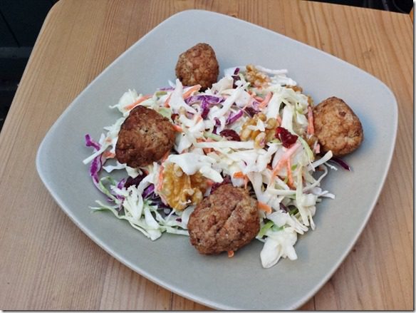 coleslaw and turkey meatballs all week (800x600)