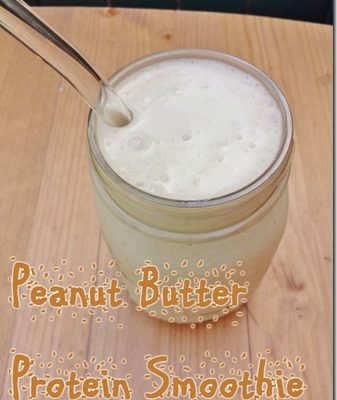 Peanut Butter Protein Smoothie–without Protein Powder