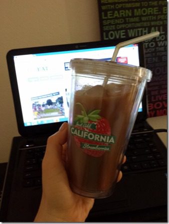 iced coffee in my strawberry cup (600x800)
