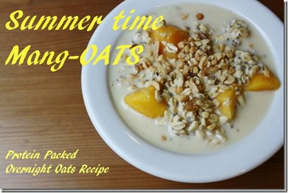 overnight oats with mango
