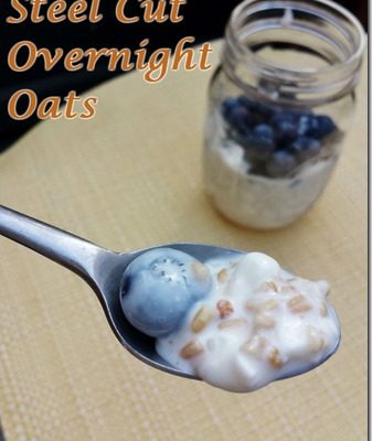Easy Steel Cut Overnight Oats in Yogurt