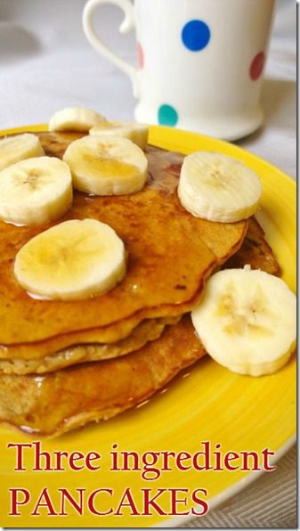 three ingredient pancakes recipe 