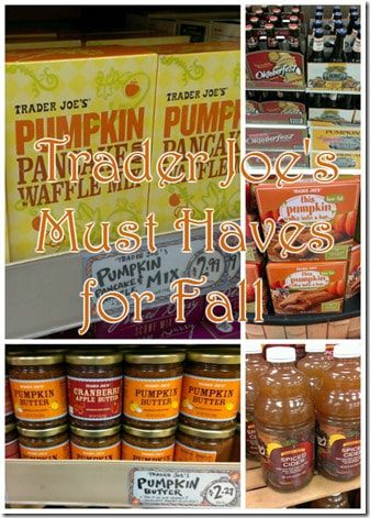 Trader joes must haves for fall shopping list