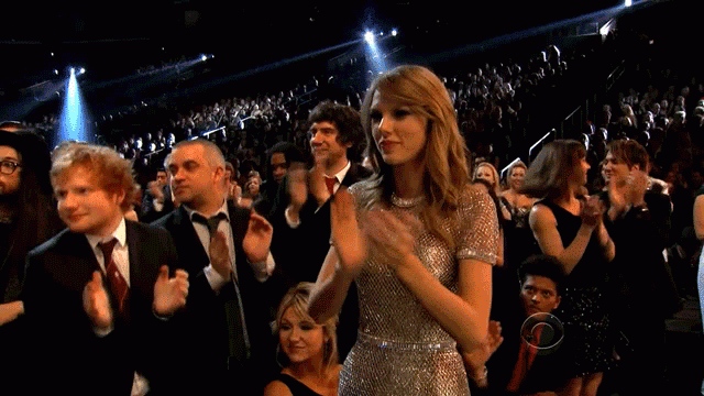 taylor is clapping