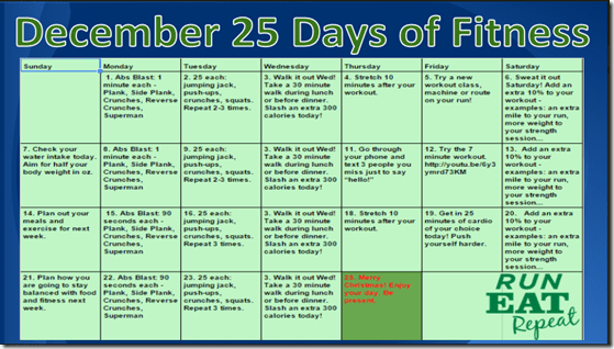 25 days of fitness RER