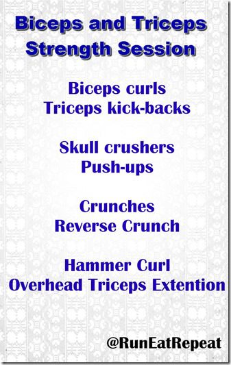 biceps and triceps workout at home runners