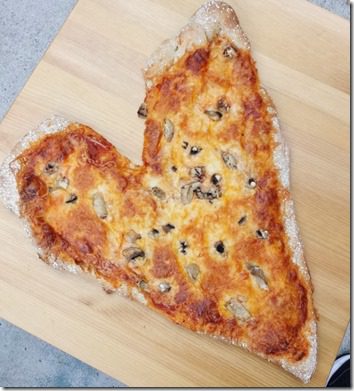 Heart Shaped Pizza for National Pizza Day