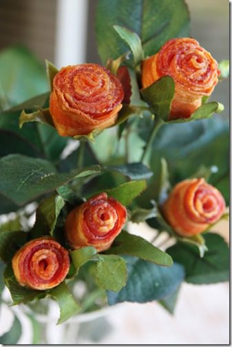 how to make bacon roses