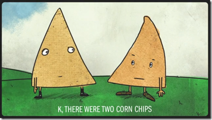 two corn chips