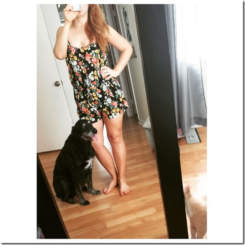 roxy and a blogger in a romper