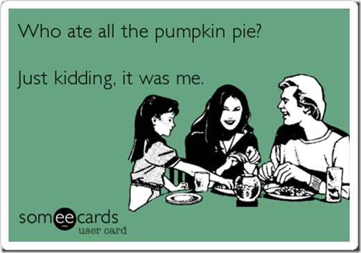 i eat all the pumpkin
