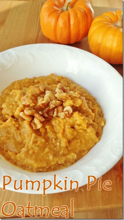 pumpkin pie oatmeal recipe