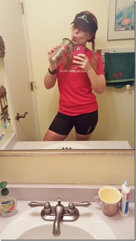 pre run iced coffee and runfie 1 (450x800)