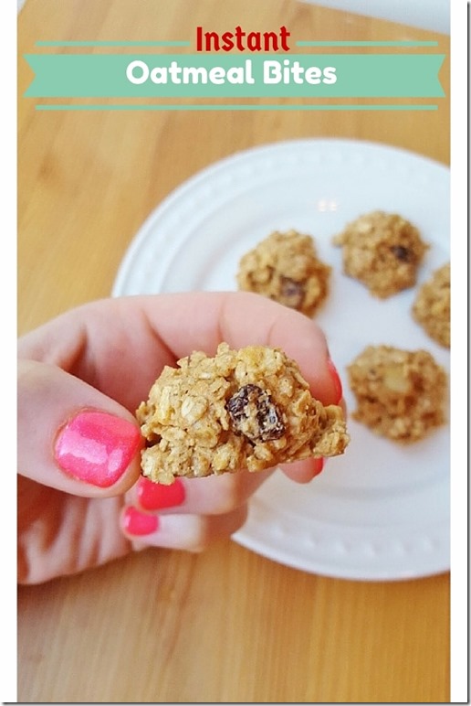 Instant Oatmeal Bites Recipe Blog