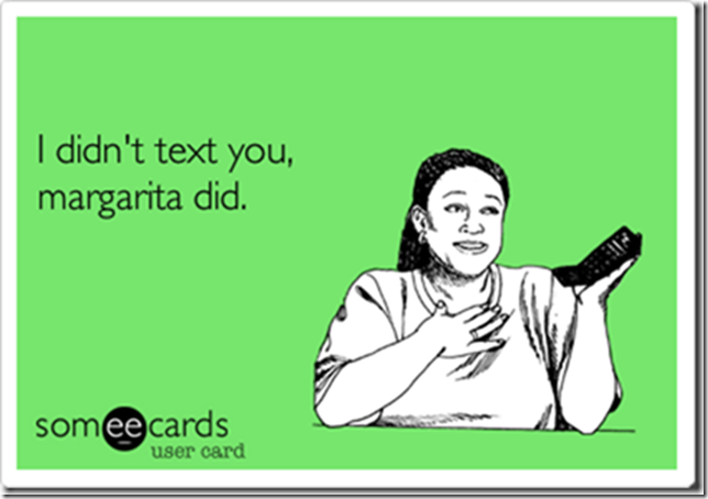 i didnt text you margarita did