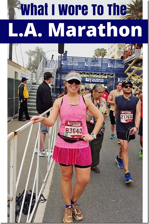 what i wore to the la marathon